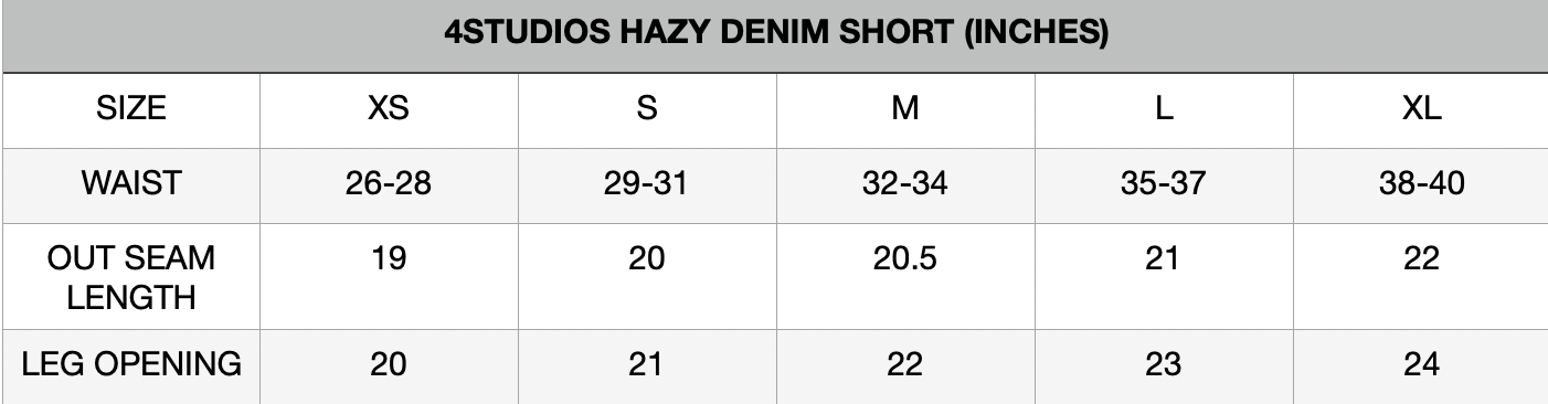 4Studios Hazy Denim Shorts - Light Blue