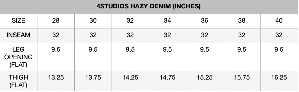 4Studios Hazy Denim - Black