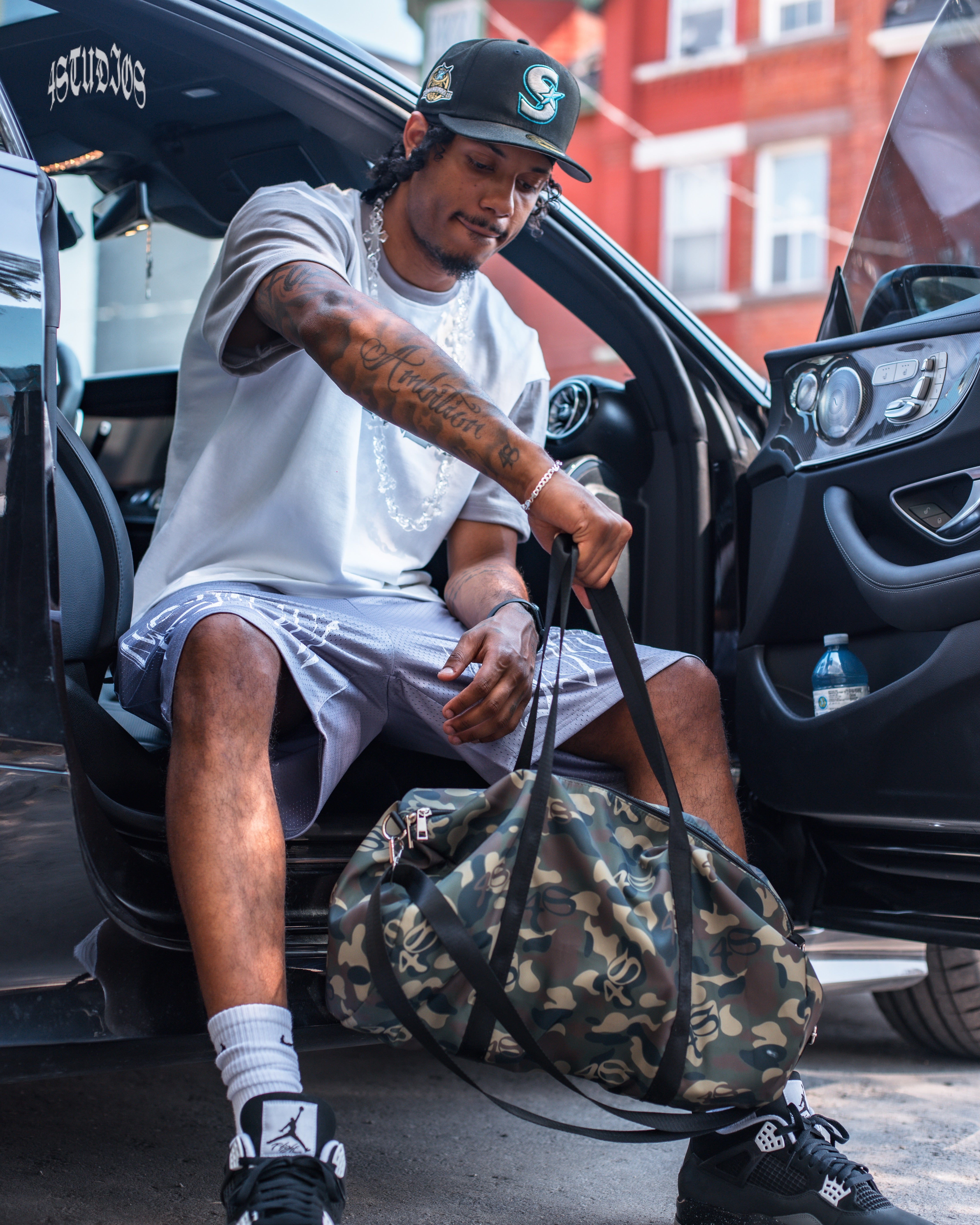4Studios Green Camo Duffle Bag