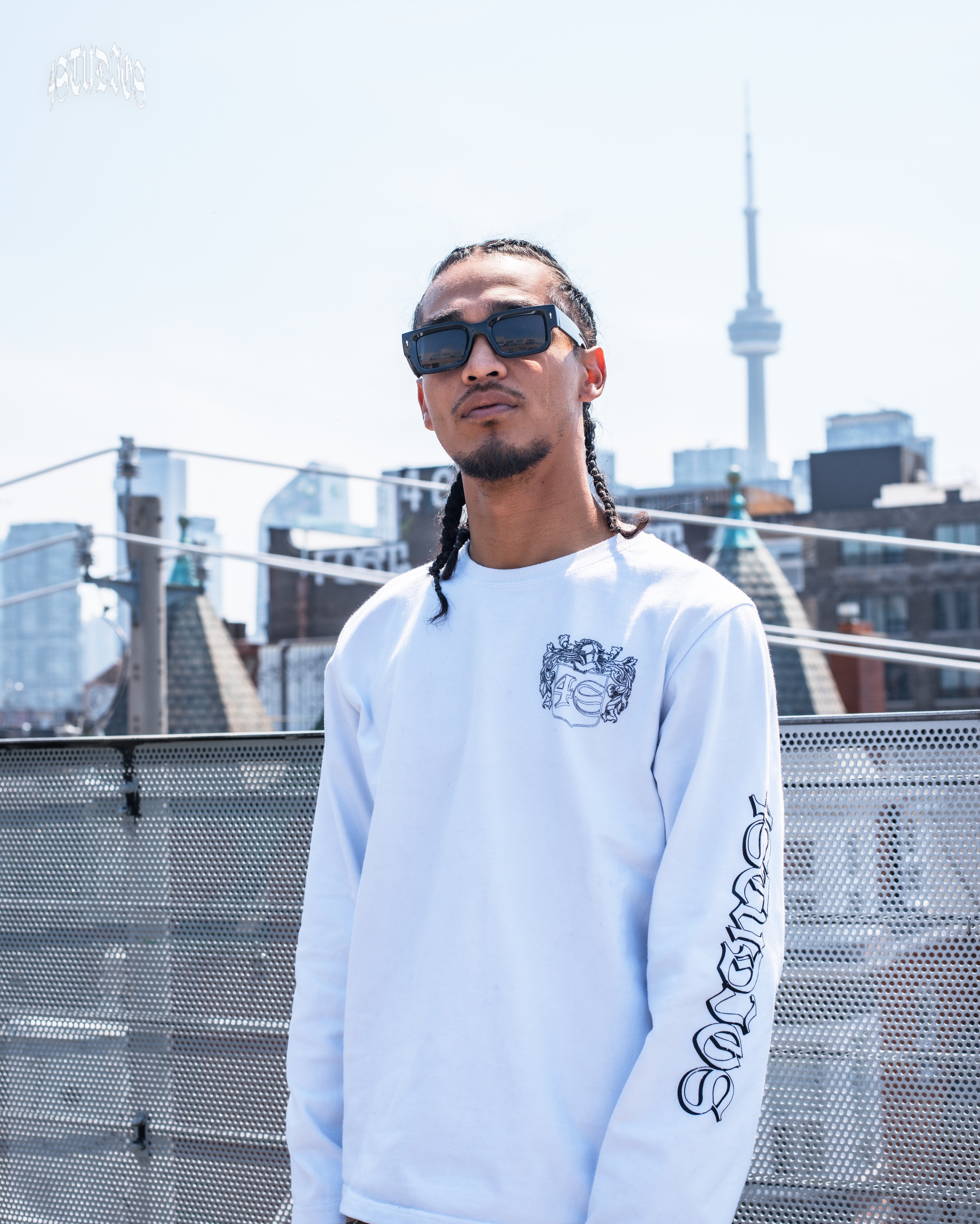 4Studios White Coat of Arms Longsleeve