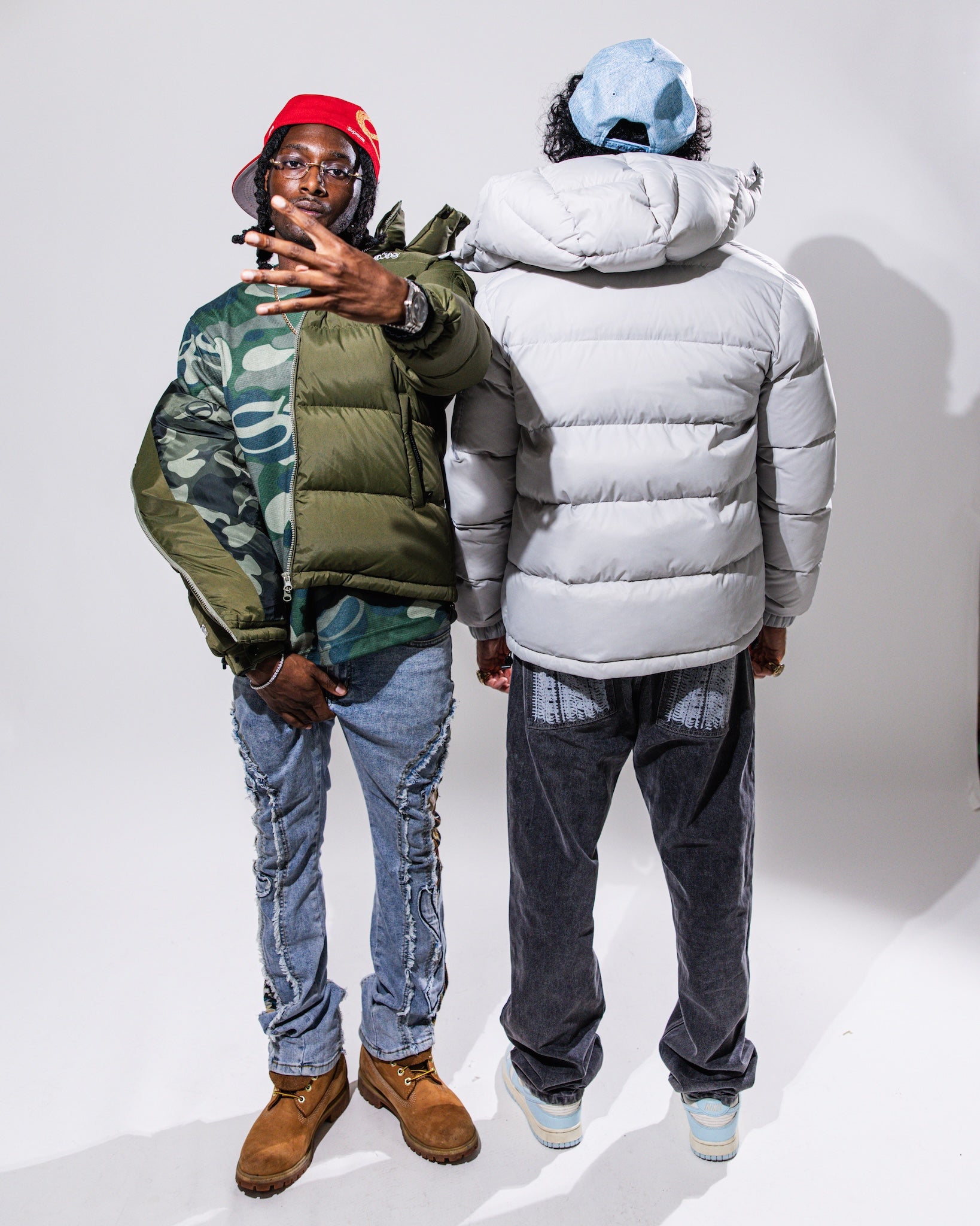 4Studios Big Baller Puffer - Military Green