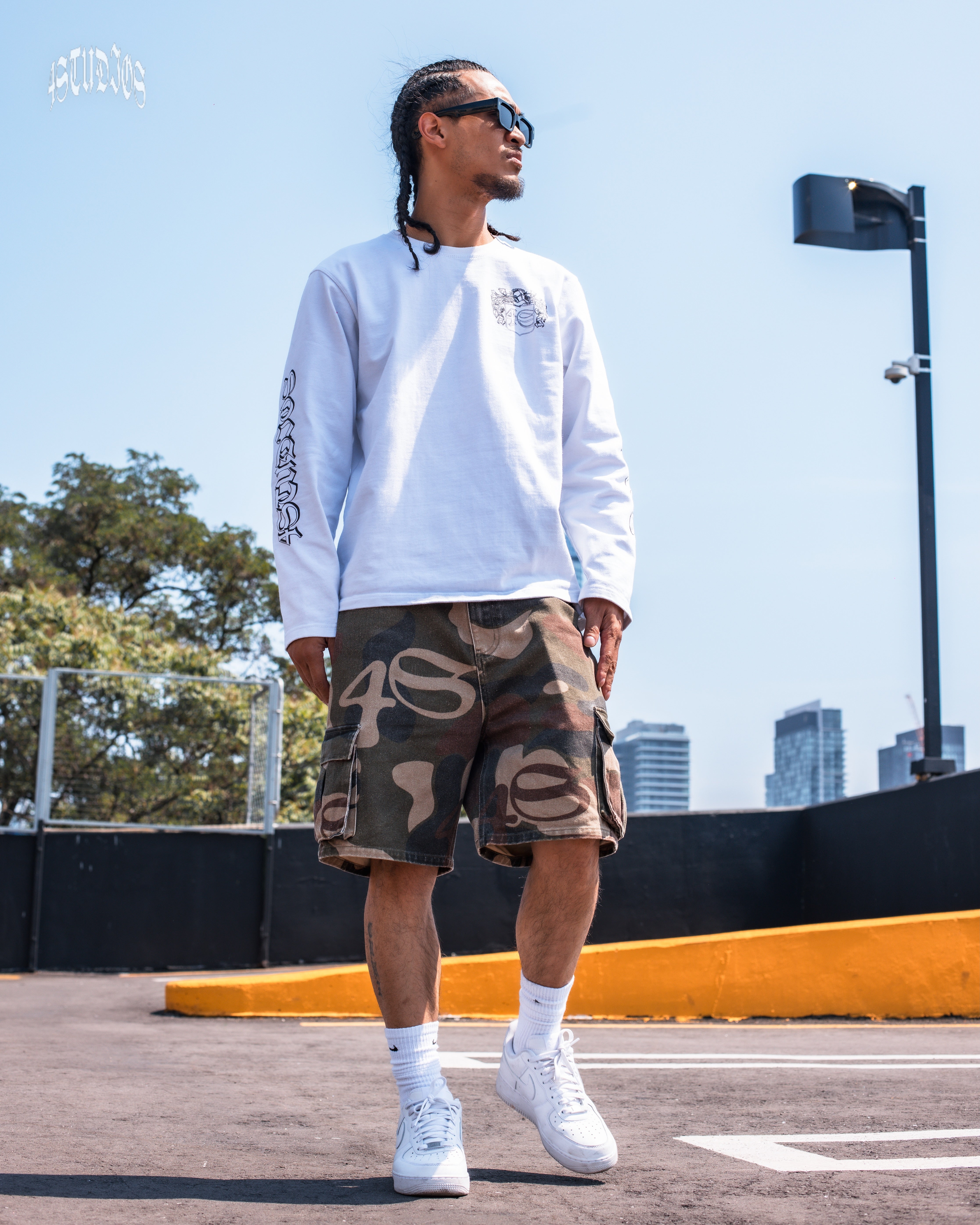 4Studios Original Camo Cargo Shorts