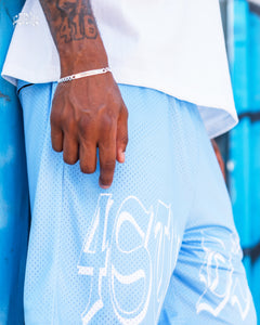 4Studios UNC Blue Mesh Shorts