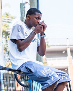 4Studios London Grey Two-Tone Tee