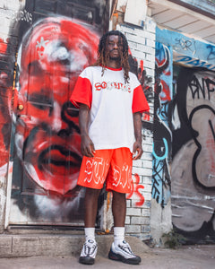 4Studios Toronto Red Mesh Shorts