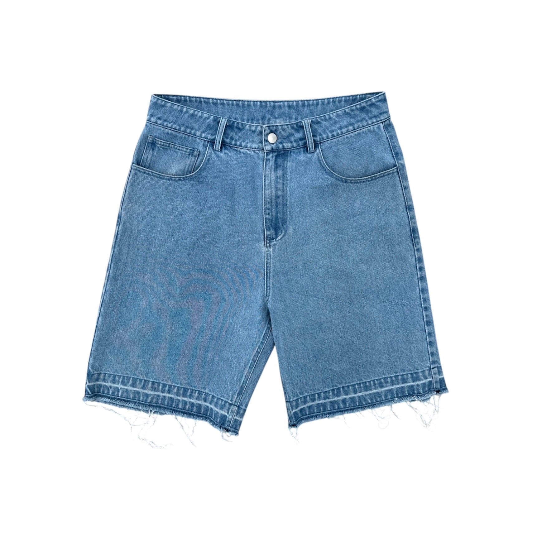 4Studios Hazy Denim Shorts - Light Blue