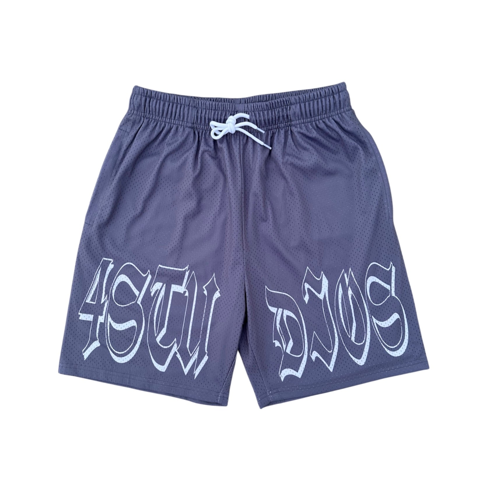 4Studios London Grey Mesh Shorts