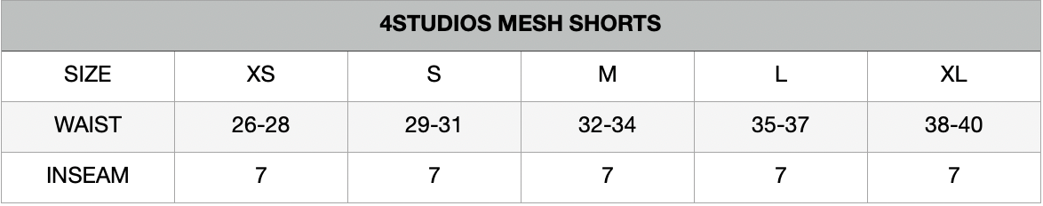 4Studios London Grey Mesh Shorts